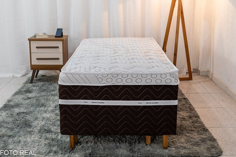 Cama Box Solteiro Livina Molas Ensacadas + Cama Auxiliar Orthoside - Imagem 5