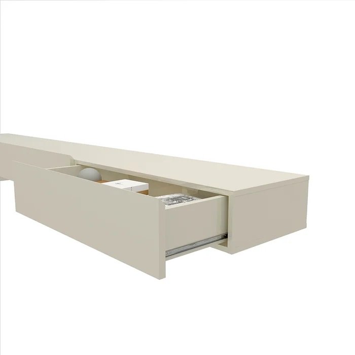 Home até 85" Nobre Ripado 230(Com Nicho) Azul/Off White - GELIUS - Imagem 4