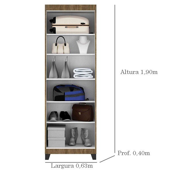 Multiuso Asteca Branco Valdemoveis - Imagem 2