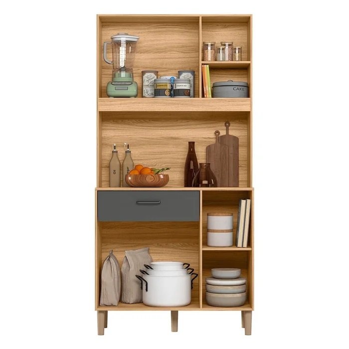 Kit Cozinha Erva Doce 90 Freijó/Chumbo - NICIOLI - Imagem 3