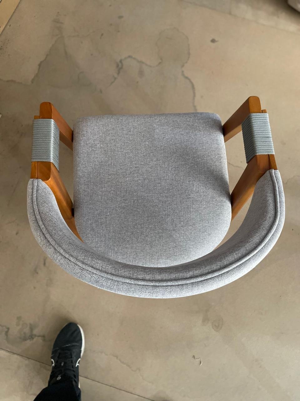 Kit 2 Cadeiras Ravenna Castanho/Linho Cinza - GARDIM MÓVEIS - Imagem 10