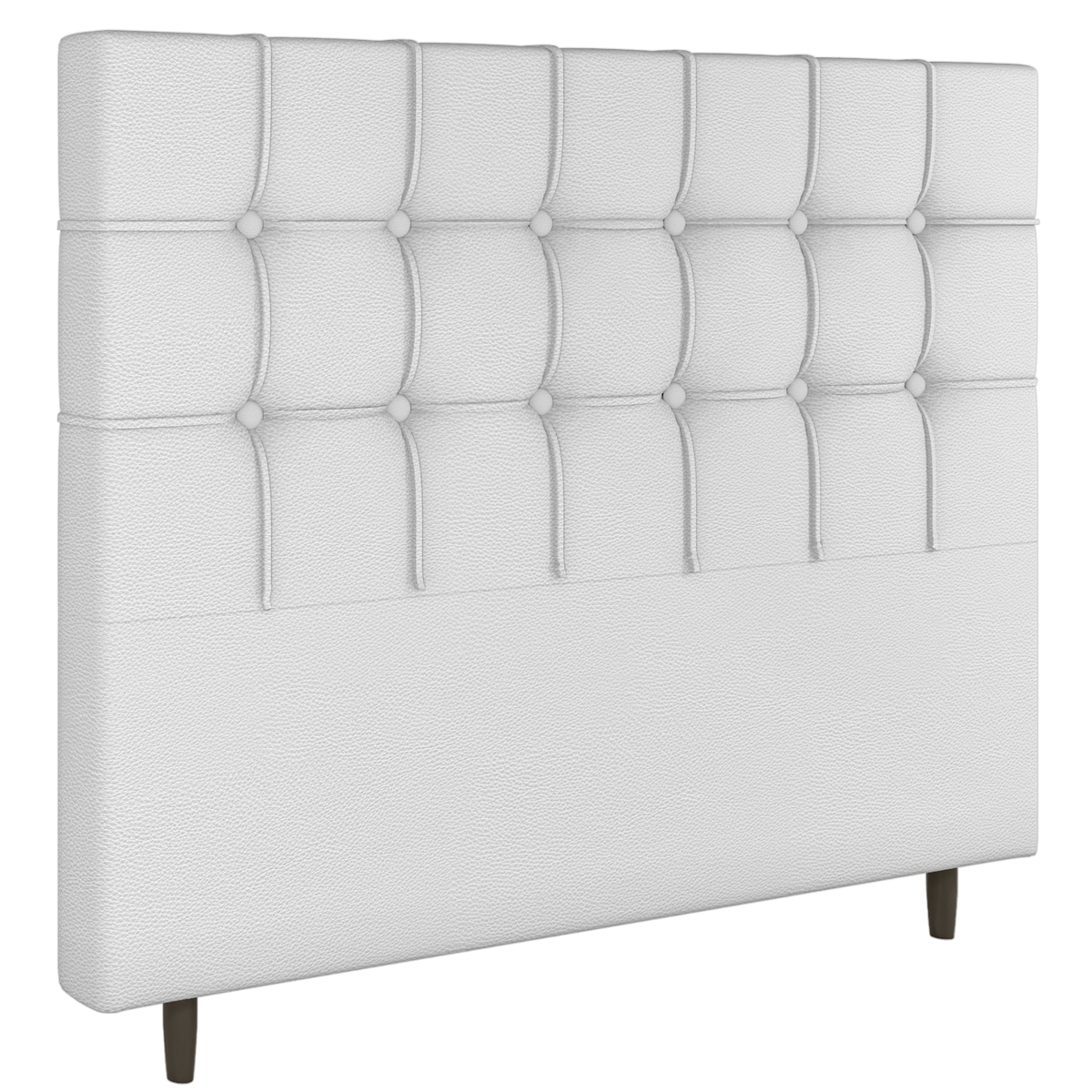 Cabeceira Casal Paris Corino Branco - L.S SILVA - Imagem 3