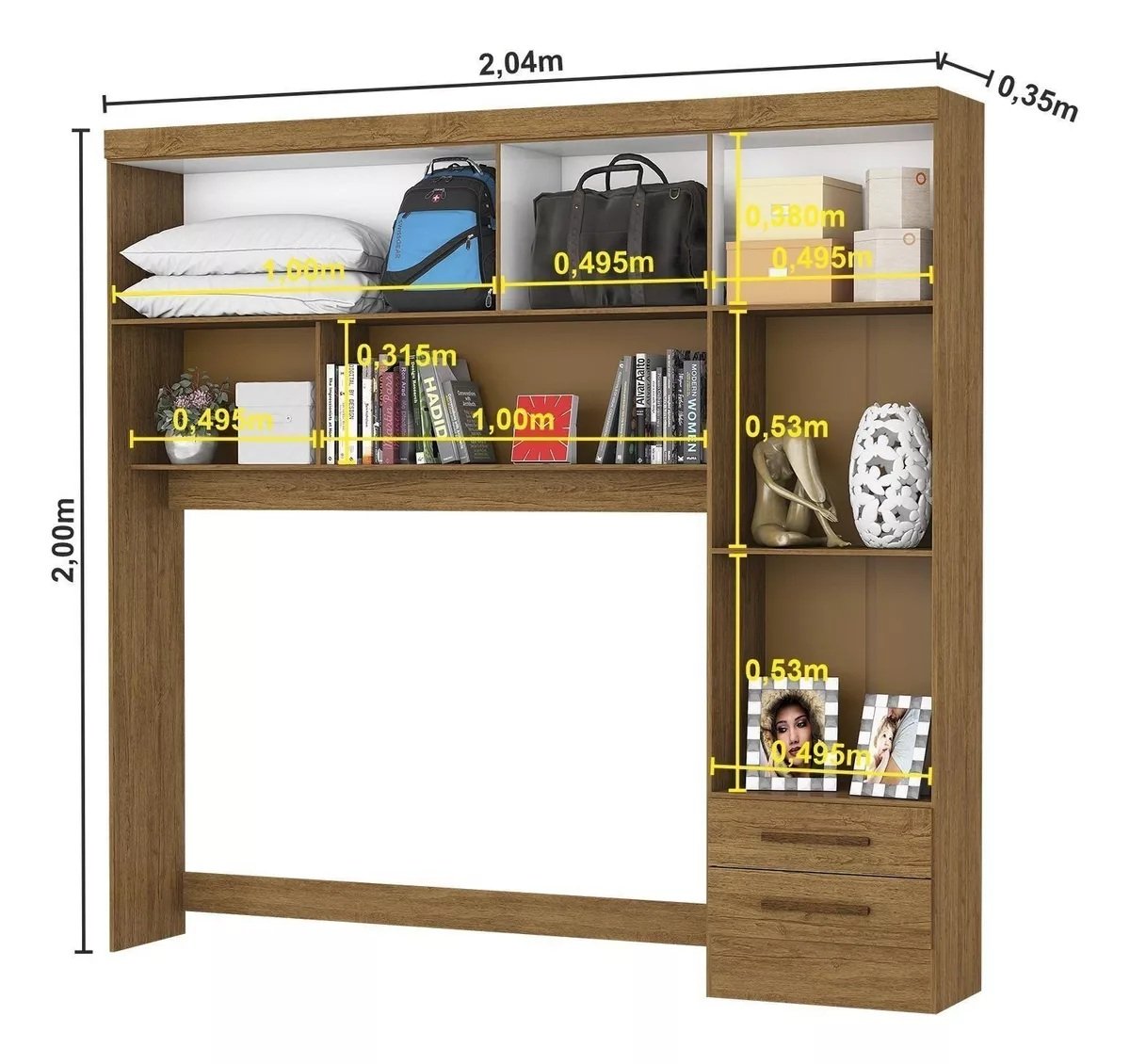 Modulado 4 Portas Freijó - CARIOCA MÓVEIS - Imagem 3