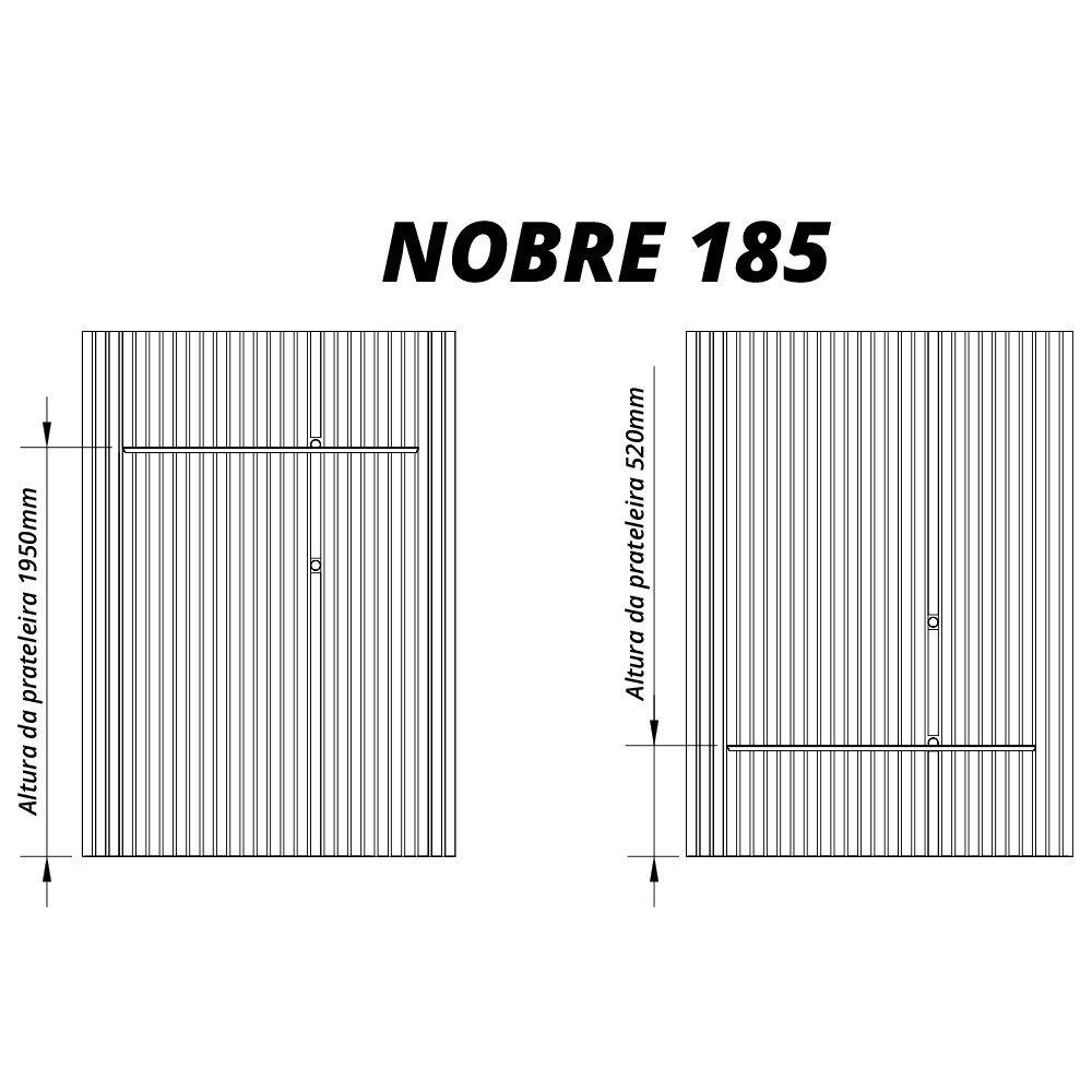 Painel até 75" Nobre Ripado 185 Naturale - GELIUS - Imagem 5