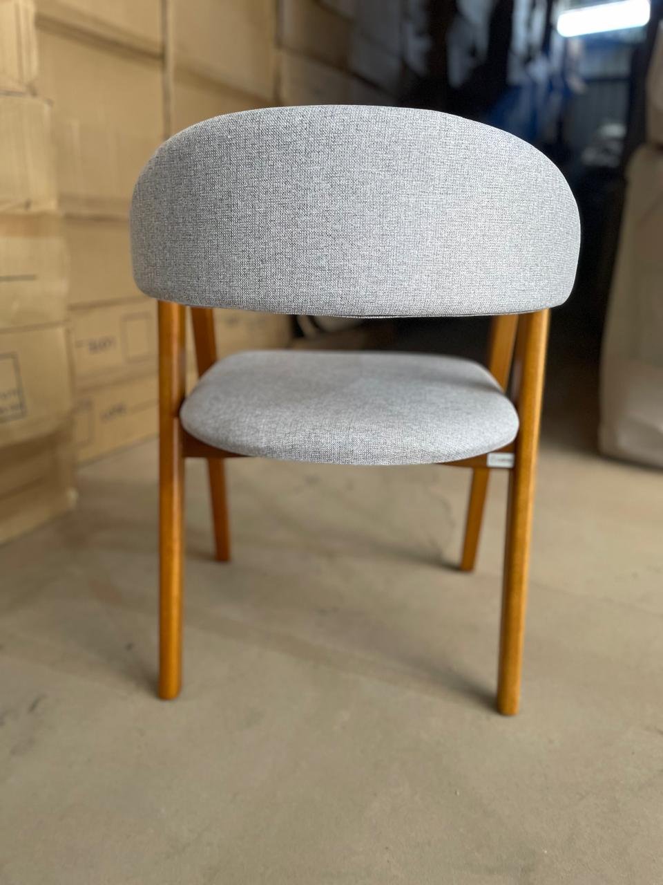 Kit 2 Cadeiras Ravenna Castanho/Linho Cinza - GARDIM MÓVEIS - Imagem 7