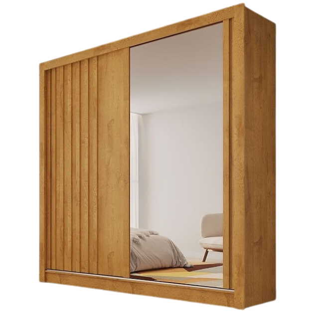 Guarda-Roupa 2 Portas Lugano 1,80 m Peroba - MÓVEIS EUROPA - Imagem 3