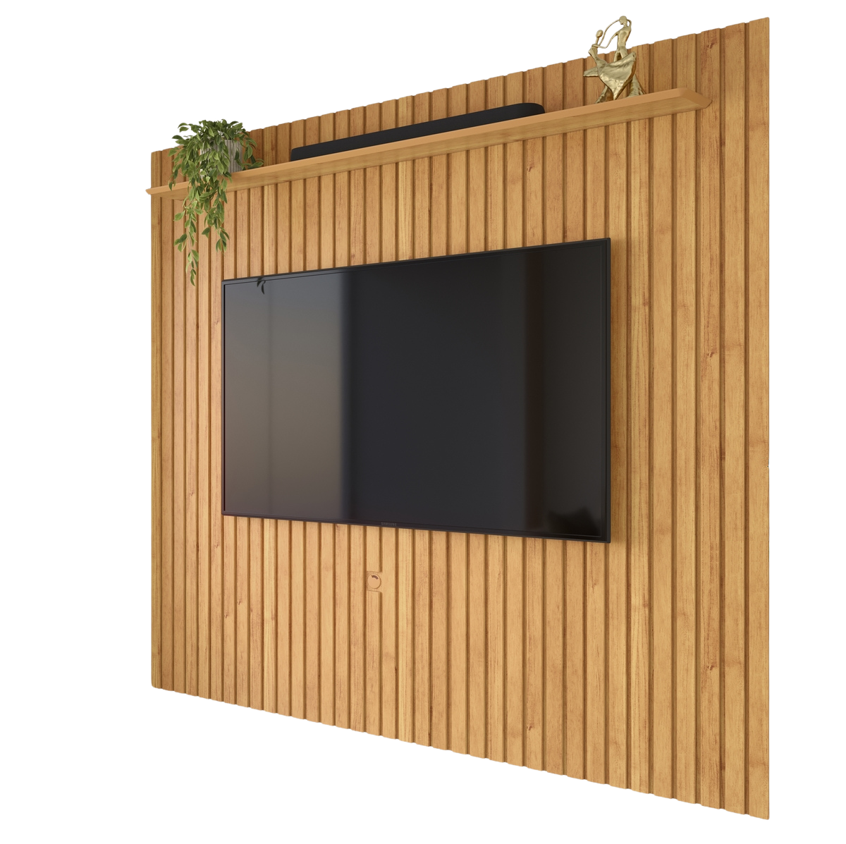 Painel Ripado até 55" Impacto 1.4 Cinamono - PATRIMAR - Imagem 2