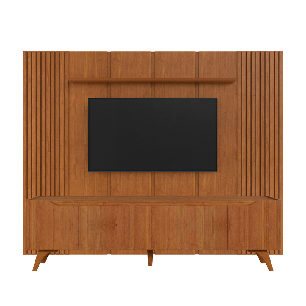 Painel até 75″ Union 2,34 + Rack Atenas 2,20 m Naturale – MAVAULAR - Imagem 3