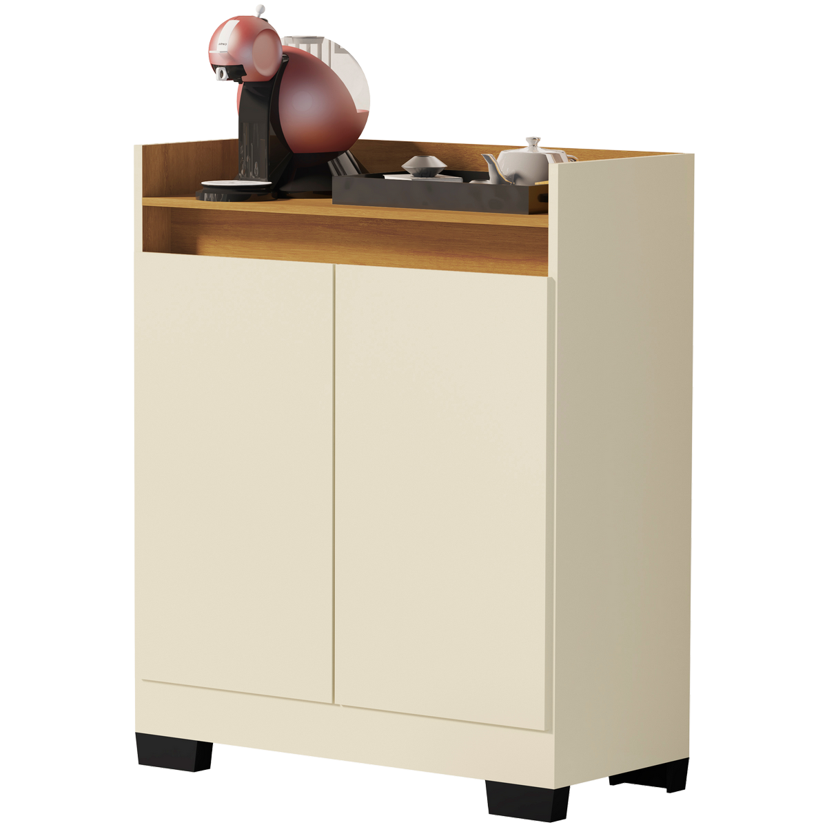 Buffet 2 Portas Real Pérola/Mel - MÓVEIS PRIMUS - Imagem 3