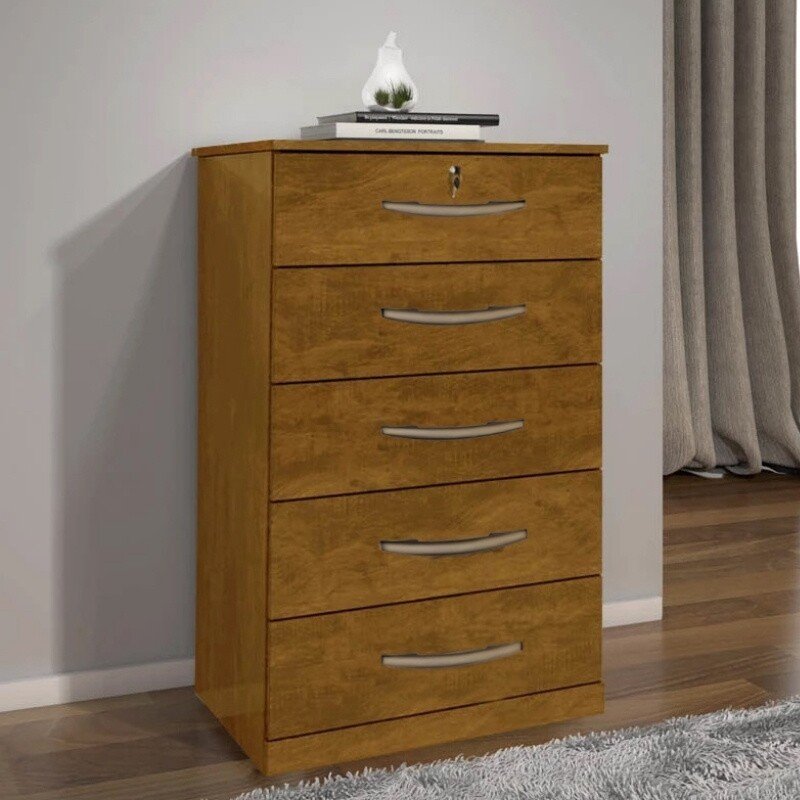 Cômoda 5 Gavetas Vane 013 Larg. 0.60m Cinamomo JL Móveis. - Imagem 3