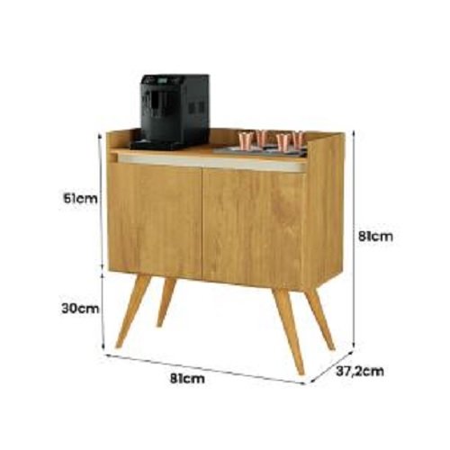 Buffet 2 Portas Gold Mel/Pérola - MÓVEIS PRIMUS - Imagem 3