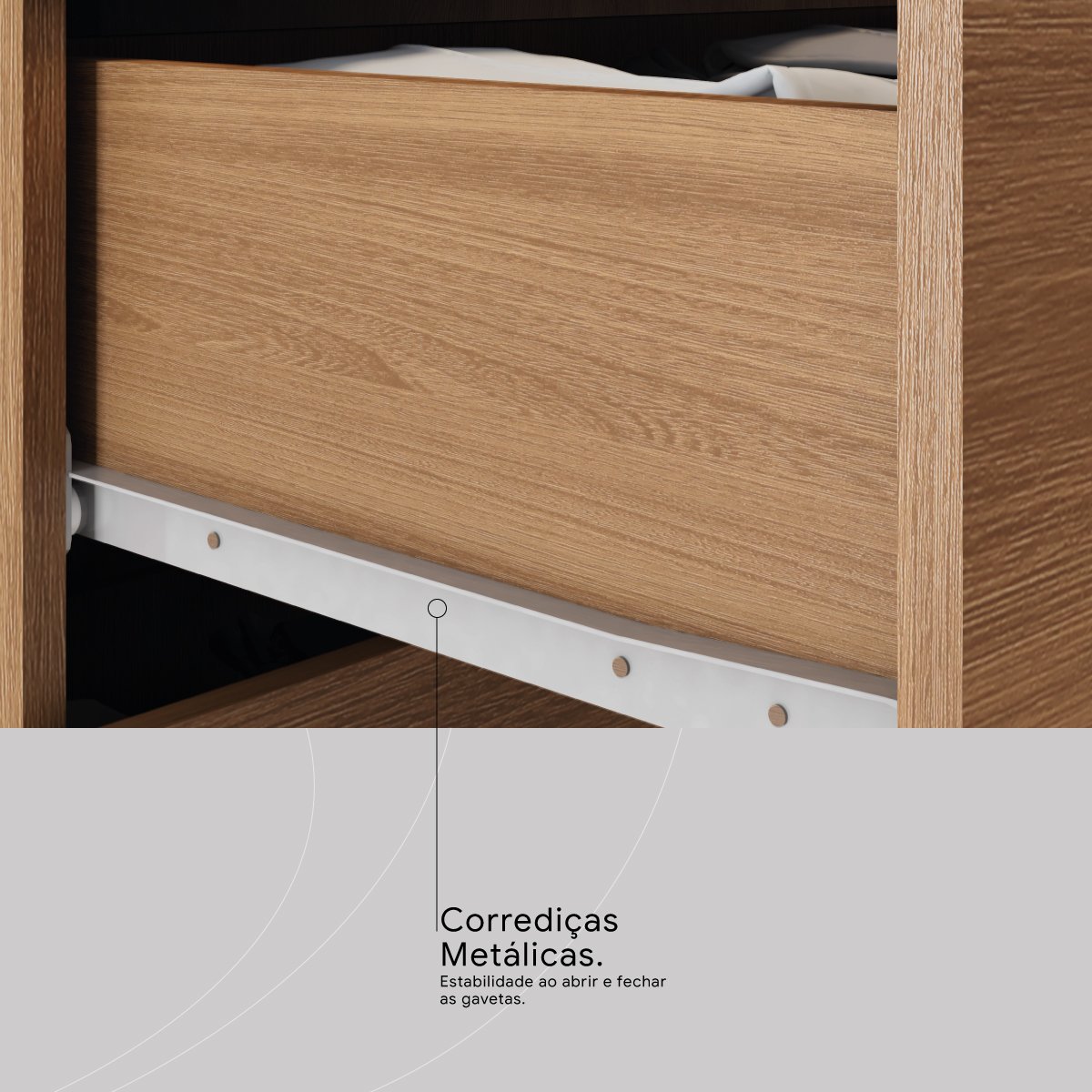 Gaveteiro Office Presence Amêndola Touch – DEMÓBILE - Imagem 5