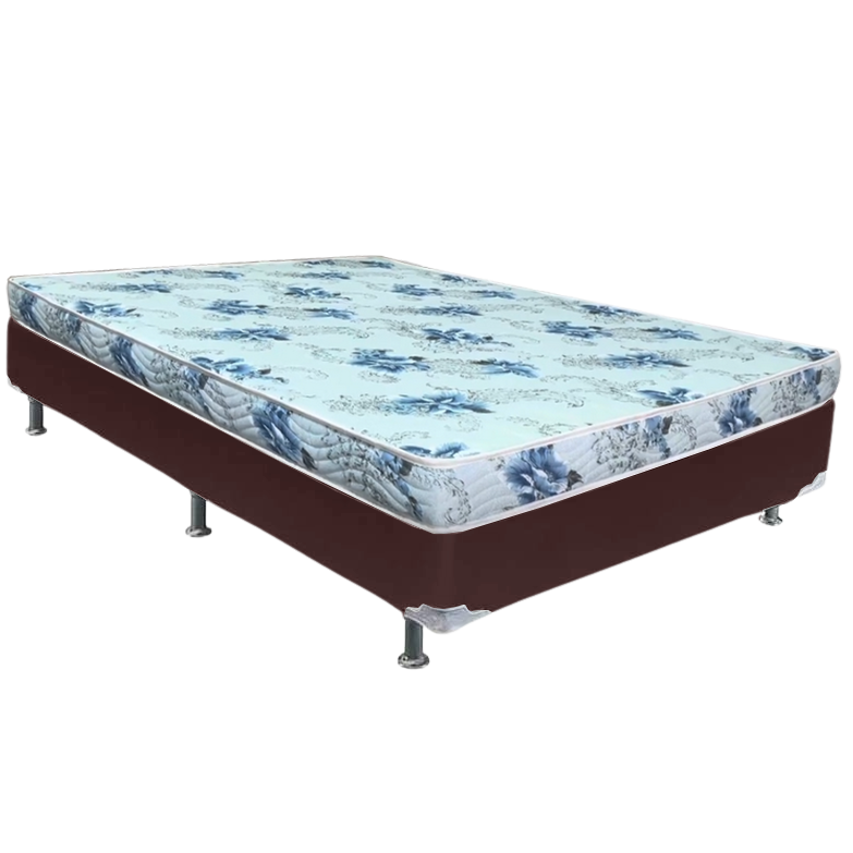 Colchão Casal Dream Soft + Base Box Simples Corino Marrom – ORTOBOM + BIOSTAR - Imagem 2