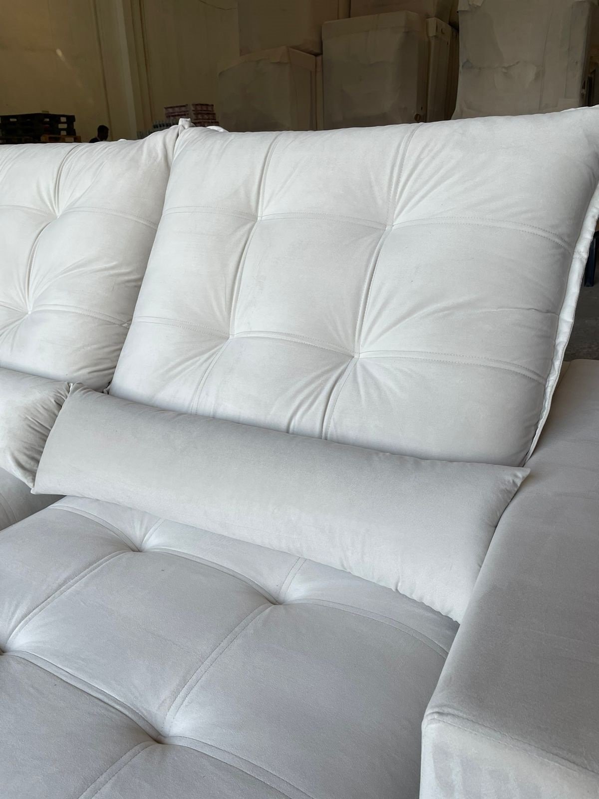 Sofá Retrátil e Reclinável Malu 2,50 m Bege – D’VITRINE ESTOFADOS - Imagem 8