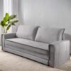 Sofá Cama Maldivas 2,23 m Linho Cinza - JC ESTOFADOS