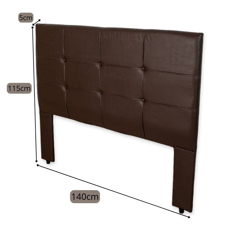 Cabeceira Cama Box Casal 1.40 Eslovênia Korino Marrom - Imagem 2