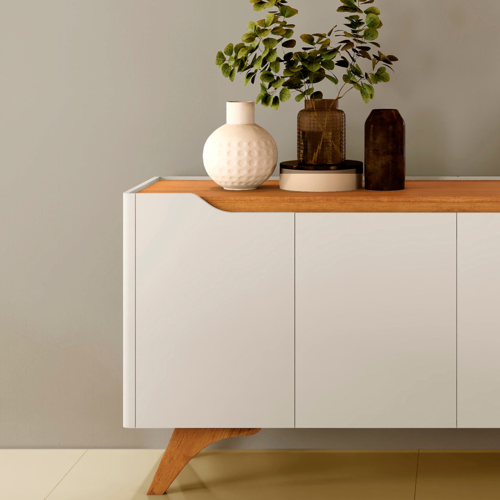 Buffet Atenas Off White/Naturale - MAVAULAR - Imagem 5