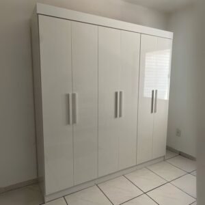 Guarda-Roupa 6 Portas Colibri 2,06 m Branco – D’DORO MÓVEIS