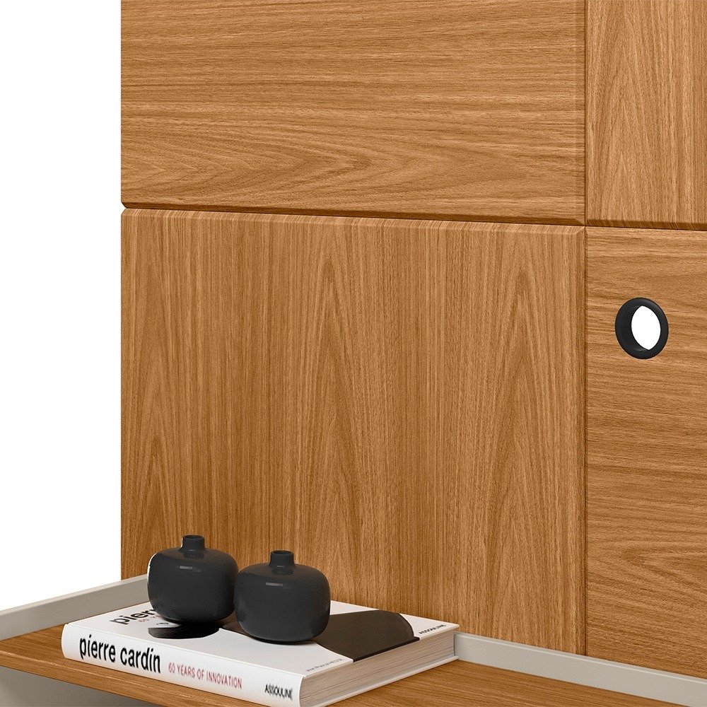 Painel Home até 50" Creta Nature/Off White - LINEA BRASIL - Imagem 7