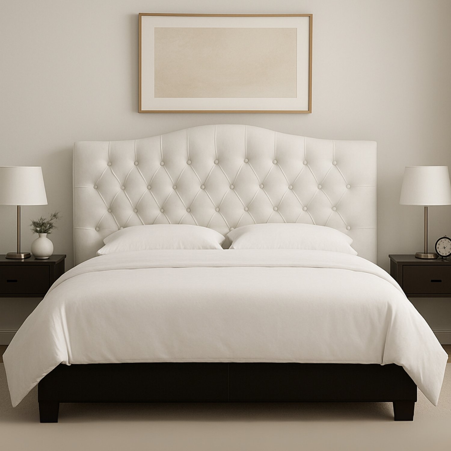 Cabeceira Casal Berlim Branco - R.A ESTOFADOS