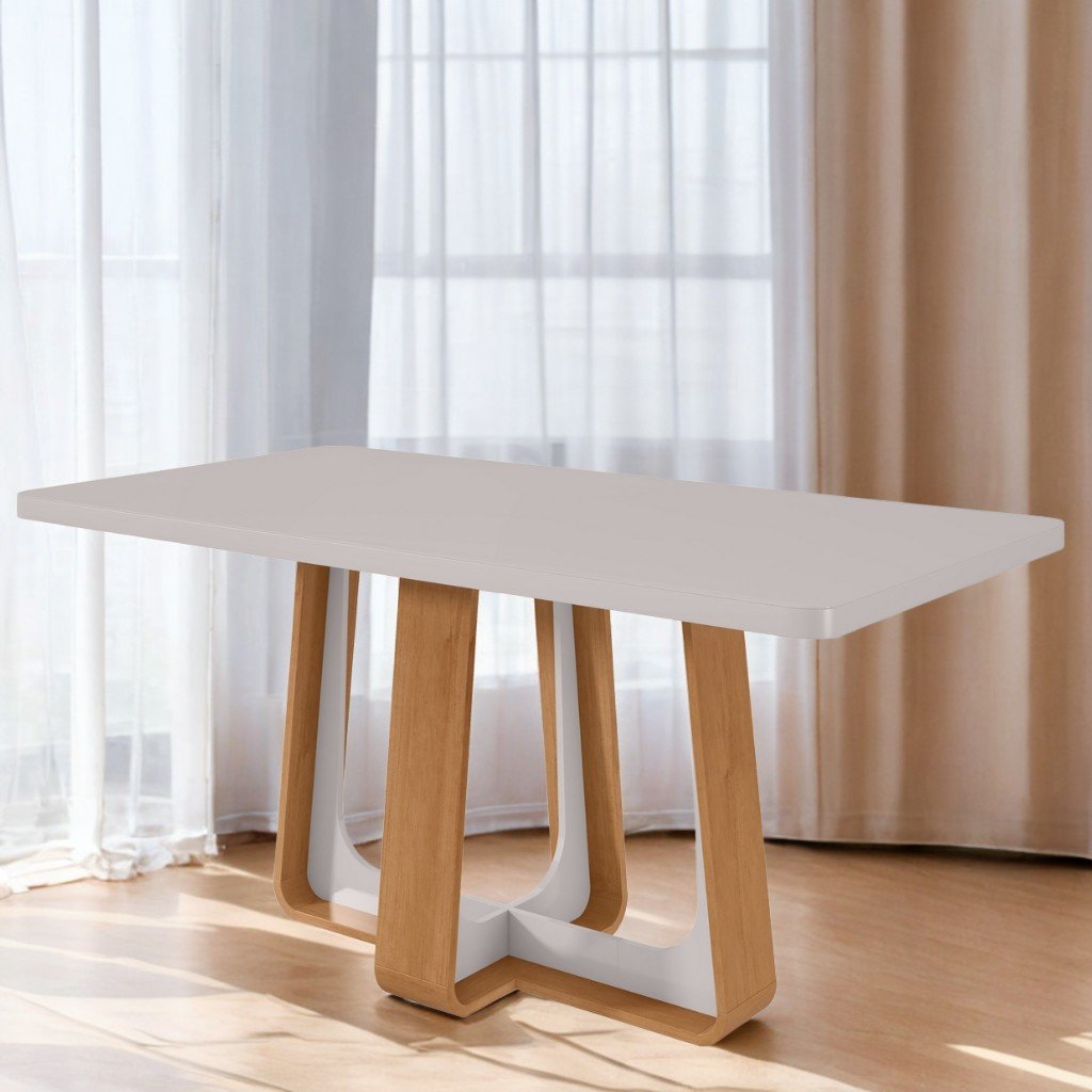 Mesa Sintonia (Tampo Maxi) 170 Amêndoa Clean/Off White - LOPAS