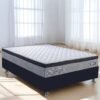 Colchão Casal Qatar D28 + Base Box Simples Corino Preto – DESIGN COLCHÕES + ALTO NÍVEL CAMAS E COLCHÕES