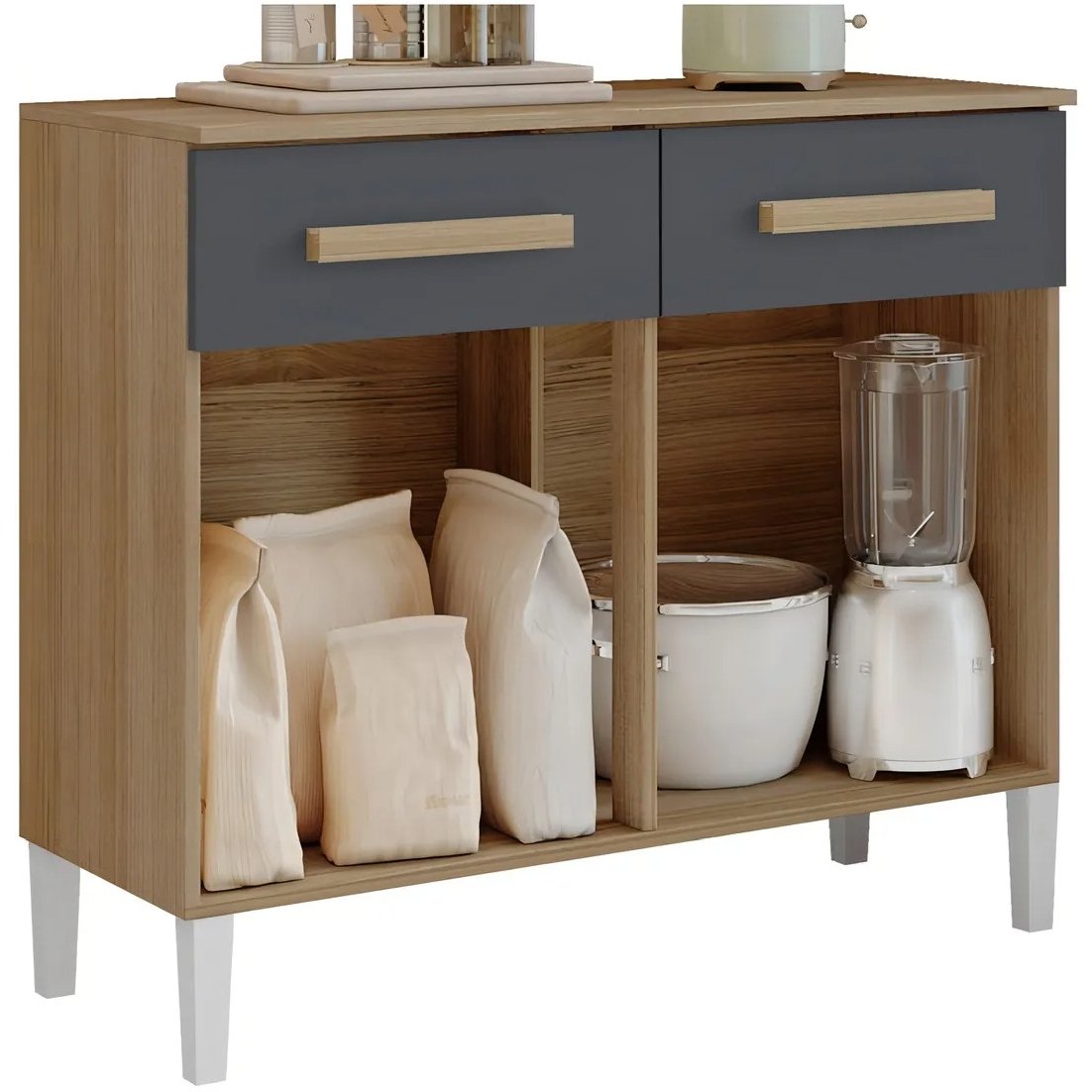 Balcão Juma/Lilian Atacama/Grafite – ARAMÓVEIS - Imagem 2