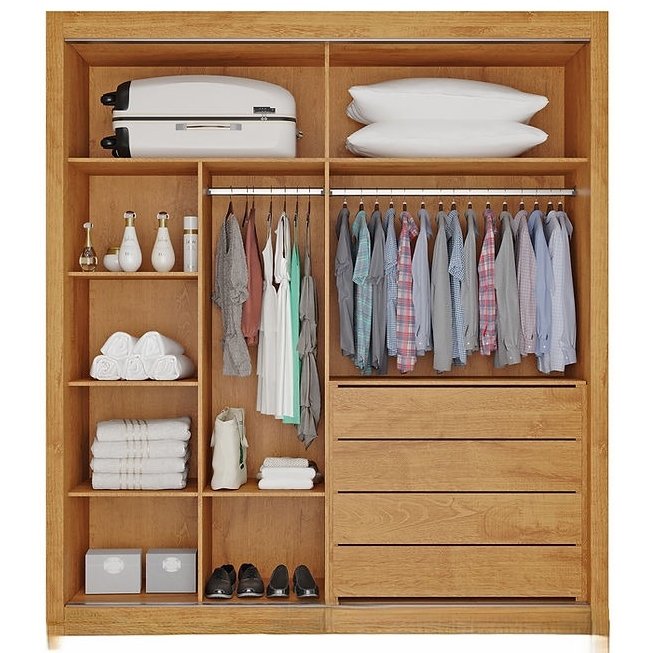 Guarda-Roupa 2 Portas Lugano 1,80 m Peroba - MÓVEIS EUROPA - Imagem 2