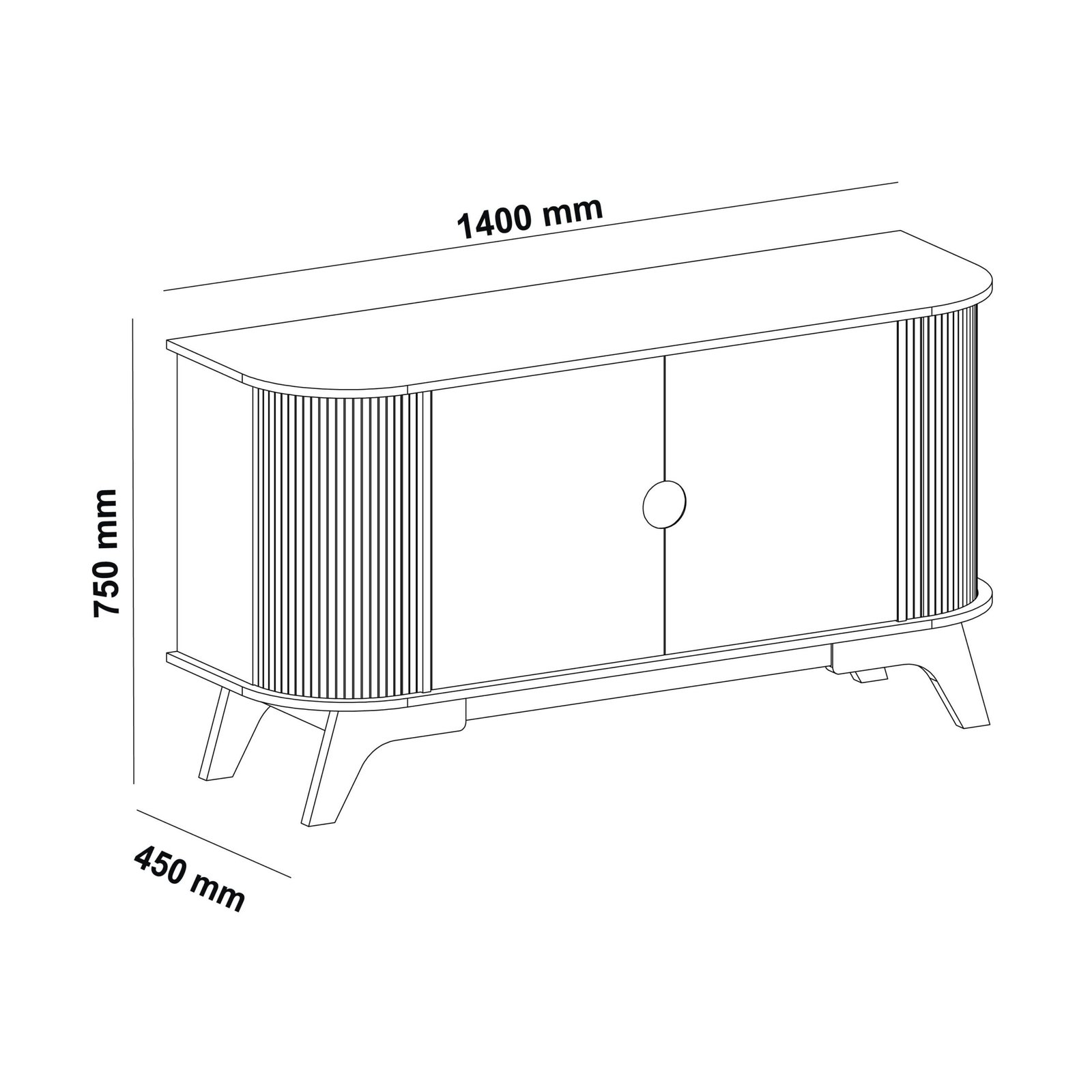 Buffet Vivaldi Cinamono/Off White - ARTELY - Imagem 10
