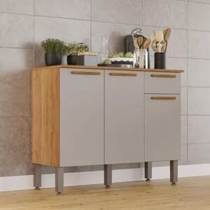 Balcão Cozinha Madri Cinamomo/Off Larg. 1.05m - Sallêto