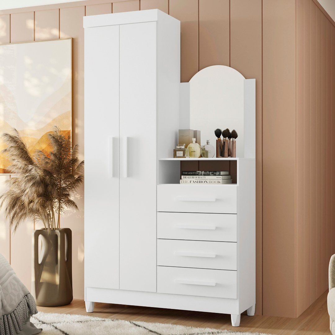 Guarda-Roupa/Cômoda Capri Quadriflex - MÓVEIS ALBATROZ - Imagem 4