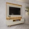Painel até 70" São Paulo 1.8 + Rack Orlando Tauari/Off White – LINEA BRASIL