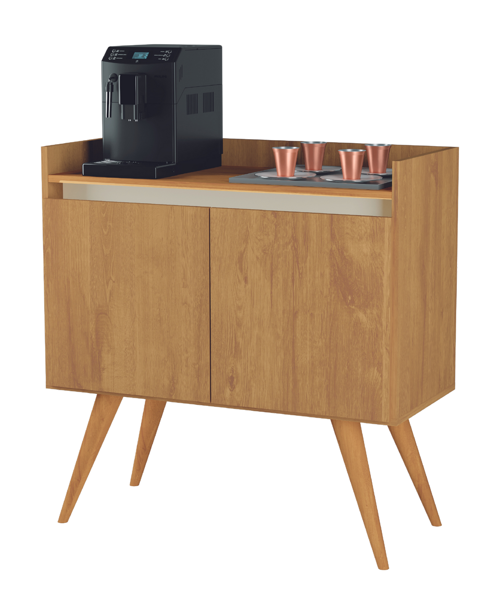 Buffet 2 Portas Gold Mel/Pérola - MÓVEIS PRIMUS - Imagem 2