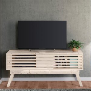 Bancada até 65" Frizz 1.5 Calacata/Off White - MADETEC