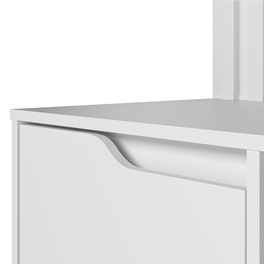 Escrivaninha com Painel Doble Branco Fosco - MÓVEIS ALBATROZ - Imagem 4