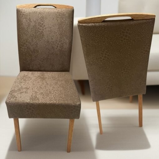 Kit 2 Cadeiras Priscila Imbuia Mel Veludo Marrom 1011 – CARVALHO DECOR