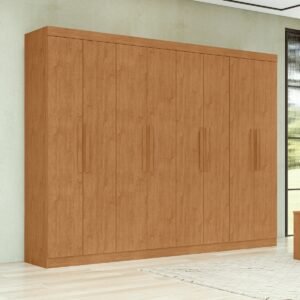 Guarda-Roupa 8 Portas Andara Soft 2,36 m Amêndoa Clean - LOPAS