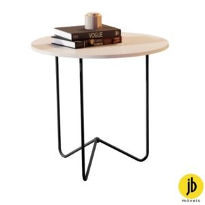Mesa de Apoio 8004 Off Pés Preto JB Bechara