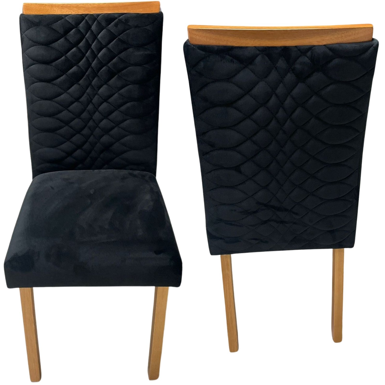 Kit 2 Cadeiras Hamburgo Mel/Preto - ART ASSENTOS - Imagem 5