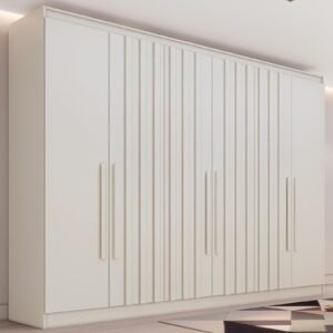 Guarda-Roupa 6 Portas Oxford 2,10 m Off White - MOVEIS EUROPA