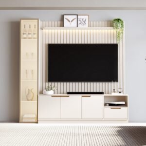 Home Tucumã Slim/Bancada 1.8 + Torre Modular 2.2 Off White – JB BECHARA (ESPECIAL)