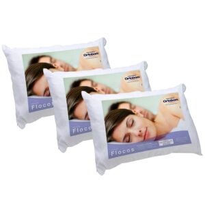 Kit 3 Travesseiros Flocos Conforto C15 - ORTOBOM