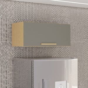 Armário Aéreo Geladeira New Valência Jequitibá/Granizo - SALLÊTO