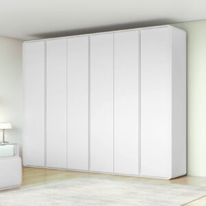 Guarda-Roupa 6 Portas Loop 2,70 m Branco - LOPAS