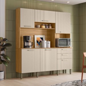 Kit Cozinha Ferrara Plus 1,80 m Freijó/Soft - KIT'S PARANÁ