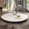 Prato Giratório 45 cm Off White – DELINE DECOR