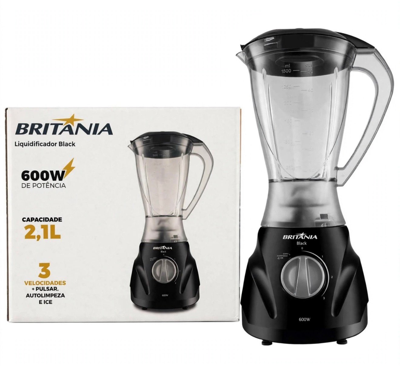 Liquidificador Britânia 600w 2,1L