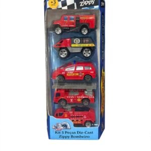 Kit c/ 5 Carrinhos Bombeiro