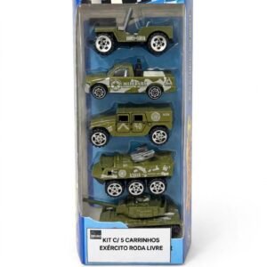 Kit c/5 Carrinhos Exército