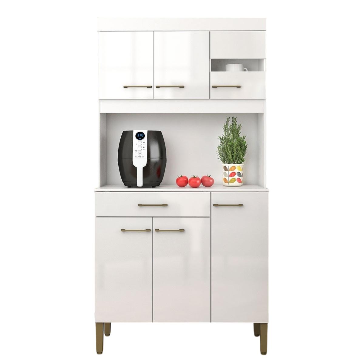 Kit Cozinha Carla K090 0,90 m Branco - FELLICCI - Imagem 5